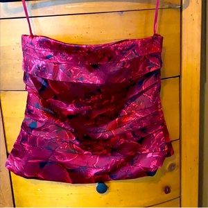 WHBM roses bustier corset size 12